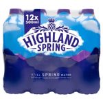 Highland Spring Still Water 12 x 500ml Natural Scottish spring Water 6L