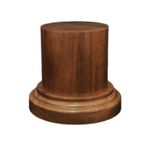Figure Stand Clean Modern Look Walnut Display Base
