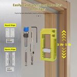 Door Hinge Routing Jig Stable Easy to Install Adjustable Door Hinge Router Kits