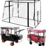 Rain Wind Cover for Wagon Folding Stroller Trolley Cart Cover for Garden Camping