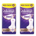 Always Discreet Maxi Protection Maxi Comfort Pads - Size 9 - 24 Pads