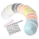 Oiomniv Organic Reusable Nursing Pads (14 Pack), 4.7 Inch Washable Breast Pad...