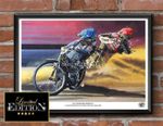 TAI WOFFINDEN SPEEDWAY A3 limited edition print signed by Greg Tillett MotoGP