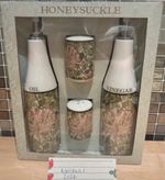 Brand New William Morris Oil, Vinegar And Salt And Pepper Ceramic Serving Set