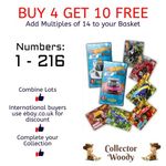 Hot Wheels On the Road - Panini Trading Cards 2025  Singles  #1 - #216