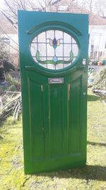 Old Reclaimed 1920s / 1930s Front Door..The original "green door"