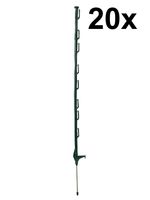 20x 5ft (160cm) Electric Fence Green Poly Posts fence Stakes tape rope