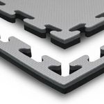 1 x Jigsaw Mat - 1x1mx40mm – BLACK/GREY - Reversible BJJ/JUDO/MMA