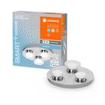 LED Smart+ Bathroom Lamp Orbis Chrome Round Ø30cm IP44 18W 1800lm CCT Dim WiFi
