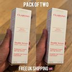 Clarins pack of 2 Paris Hydric Lipidic for Double Anti-Aging Serum 100ml Free UK