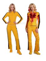 Cosplay Kill Bill The Bride Killer Yellow Blood Stain Tracksuit Jacket Pants
