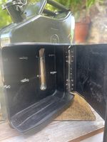 Upcycled 20L Metal Jerry Can Key Cabinet & Light - Man Cave / Garage Gift