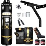 Boxing Bag 4ft Filled Heavy Punching Training MMA Kickboxing Hanging Gym Set