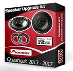 Pioneer car speakers for Nissan Qashqai Front Doors + Adaptor rings 300W