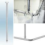 Ceiling Mount/Bracket for Tropik Home's Shower Rail System in White or Chrome