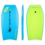 Osprey 40” Bodyboard with Adjustable Wrist Leash, XPE Deck for Kids and Adults