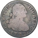 1792 Spain 4 Reales - Charles IV Silver Coin