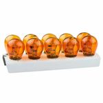 Box of 10 X 12v Py21w Amber Orange Indicator Car Bulbs Bau15s off Set Pins 