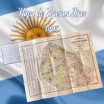 1903 Buenos Aires Map Argentina - Pablo Ludwig