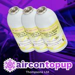 Car Aircon Leakstopper Regas Can x3 * Seal Fix & Topup * Compatible with R1234yf