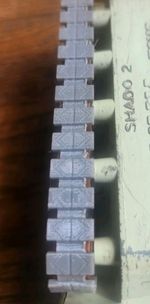 TV Detailed 📺 Dinky 353 SHADO A Pair of Flexible Rubber Tracks Grey 3D HIGHRES