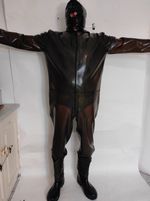 Latex Rubber Jumpsuit Outfit Clear Unisex Strong 0.8mm Universal Size Huge