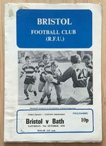 1978 BRISTOL v BATH programme