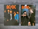 2 x AC DC Postcards Vintage Rare Picture Photo Rock Music Merchandise