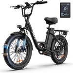 URLIFE Electric Bike for Adults 20" x 3.0 Fat Tire 250W Motor Ebike 100km Max