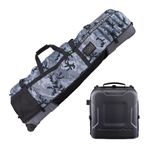 Sun Mountain Kube Golf Travel Cover Wheeled Flight Bag Compact Fold Raptor Steel