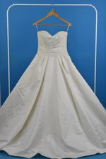 Maggie Sottero Cressida Wedding Dress Strapless A-line Ivory & Belt UK Size 8
