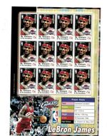 St. Vincent 2004 LeBron James NBA Cavaliers Sheet Of 12 Stamps Scott #3419 MNH