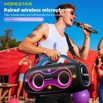 Massive Bass Party Speaker 400w RMS with 2 Mics Black  FAST UK DISPATCH