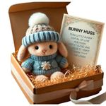 Mini Bunny Hugging Easter Gift Cute Plush Toy With Hat Ball Soft Pocket Bunny