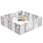18/10 Panel Foldable Baby Playpen Kids Children Safety Play Yard Indoor Fence UK