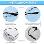 4X Clear Side Shields Universal Fit Flexible For Eye Glasses Safety Glasses