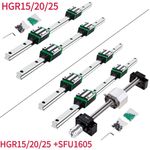 Linear Rail HGR20/15/25 300-1500mm X 2 Block Ballscrew RM1605-250-1500mm X 4 CNC