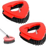 2 Pack Spin Mop Scrubber Head Replacement for Vileda Turbo Stiff Bristle durable