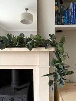 Pack of 2 Christmas garlands long 200cm 6ft faux eucalyptus foliage decor