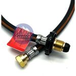 2m Propane Pigtail Gas Connector LPG Caravan Motorhome - HAND WHEEL 
