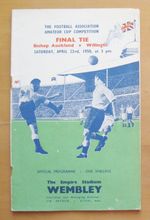 1950 FA Amateur Cup Final BISHOP AUCKLAND v WILLINGTON Fair/Good Cond Programme