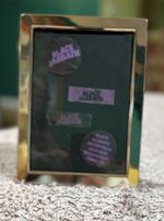 Black Sabbath Final Show Confetti Four Pieces In Frame - 5.7.25 (Ozzy RIP)