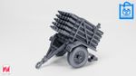Rocket launcher Land Mattress Wheels Or Stand 3D Print Multiple Scale 1:35–1:16
