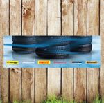 BAN013 Tyres Garage Pub Banner Indoor/Outdoor Waterproof PVC with Eyelets