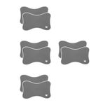 Bone Shaped Reusable Pet Feeding Mat Dark Grey Nonslip PU for Car Use