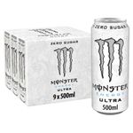 Monster Ultra Energy Drink Zero Sugar, 9 x 500 ml