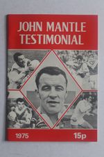 John Mantle Testimonial Brochure Booklet 1975 St Helen's Rugby League Club