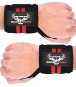 Wrist Wraps Weight lifting Gym Straps Support Strength Elasticated bodybuilding