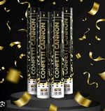 4x confetti cannons  Gold -Great For Celebrations And Festival-