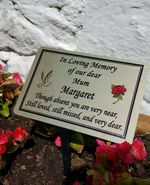 Personalised Memorial Grave/Tree Marker Plaque Grave Ornament Cemetery Plaque